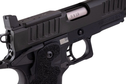 EMG 6mm プロショップ スタッカート C2、Comp SOC GBB ピストル、ハンドメイド スティップリング グリップ付き - BK (Army Armament 製)-AIRSOFT GOGO エアガン・サバゲー用品通販