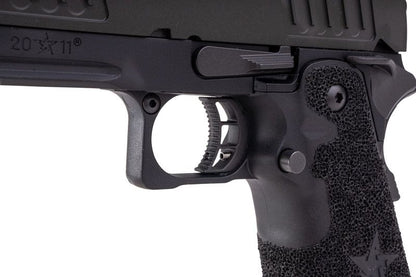 EMG 6mm プロショップ スタッカート C2、Comp SOC GBB ピストル、ハンドメイド スティップリング グリップ付き - BK (Army Armament 製)-AIRSOFT GOGO エアガン・サバゲー用品通販