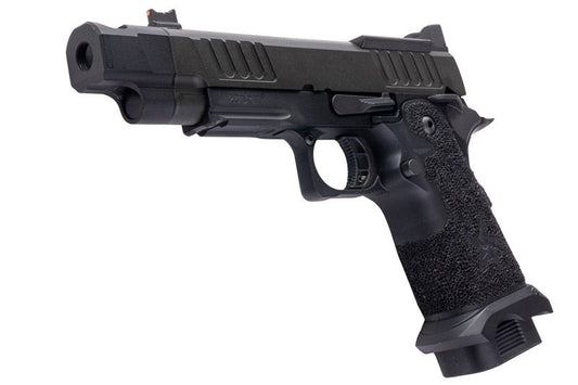 EMG 6mm プロショップ スタッカート C2、Comp SOC GBB ピストル、ハンドメイド スティップリング グリップ付き - BK (Army Armament 製)-AIRSOFT GOGO エアガン・サバゲー用品通販