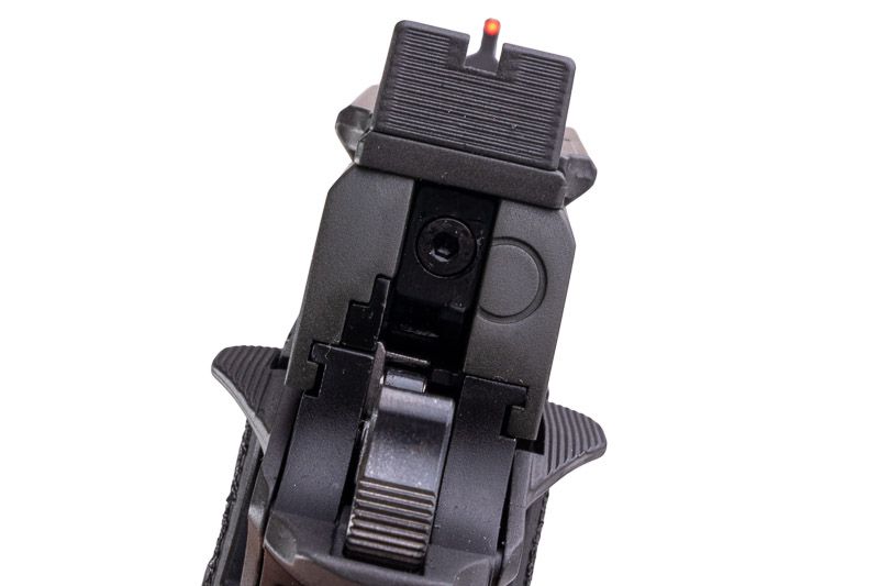EMG 6mm プロショップ スタッカート C2 GBB エアソフト ピストル、ハンドメイド スティップリング グリップ付き - BK (Army Armament 製)-AIRSOFT GOGO エアガン・サバゲー用品通販