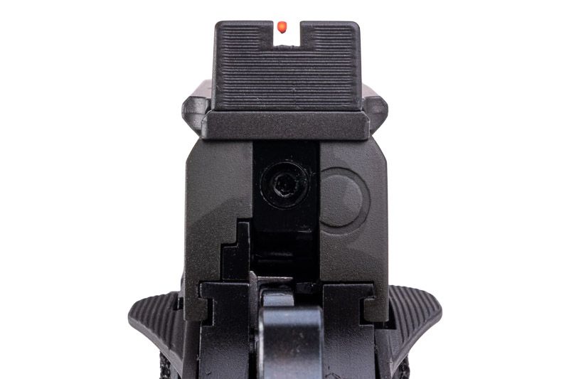 EMG 6mm プロショップ スタッカート P GBB エアソフト ピストル、ハンドメイド スティップリング グリップ付き - BK (Army Armament 製)-AIRSOFT GOGO エアガン・サバゲー用品通販