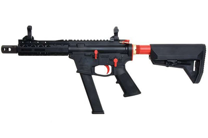 EMG ブラックレインオーディナンス エアソフト M4 9mm GBB ライフル（ショートバージョン、ブラック/赤）-AIRSOFT GOGO エアガン・サバゲー用品通販