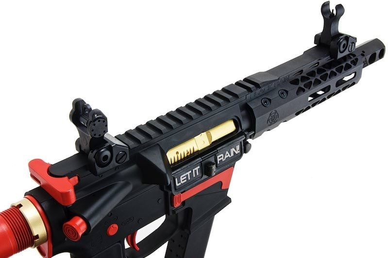 EMG ブラックレインオーディナンス エアソフト M4 9mm GBB ライフル（ショートバージョン、ブラック/赤）-AIRSOFT GOGO エアガン・サバゲー用品通販