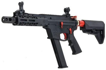 EMG ブラックレインオーディナンス エアソフト M4 9mm GBB ライフル（ショートバージョン、ブラック/赤）-AIRSOFT GOGO エアガン・サバゲー用品通販