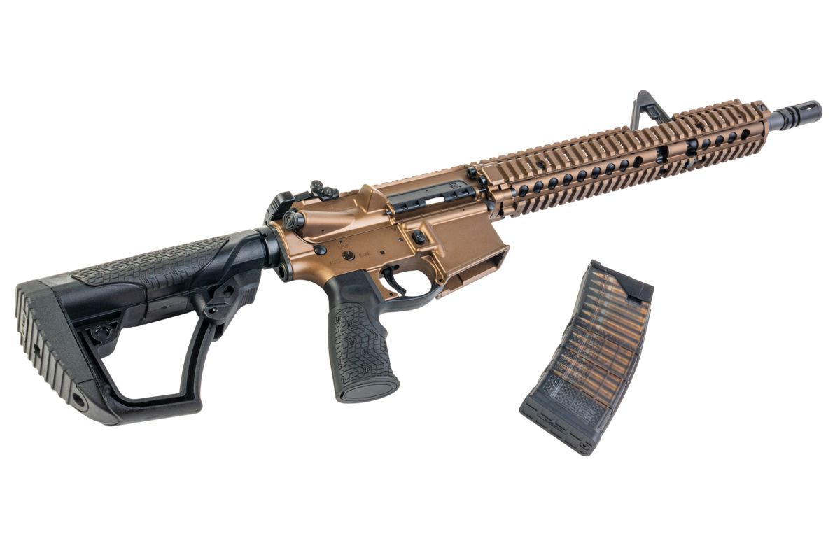 EMG Daniel Defense DDM4A1 FSP GBB エアソフト M4 ライフル (CYMA CGS システム) - ブロンズ-AIRSOFT GOGO エアガン・サバゲー用品通販