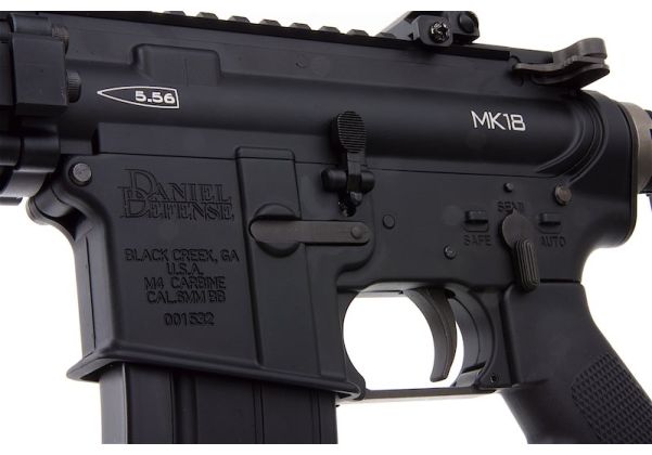 EMG Daniel Defense MK18 GBBR エアソフト M4 (9インチ) - BK (by King Arms) - Colt ライセンス商品-AIRSOFT GOGO エアガン・サバゲー用品通販