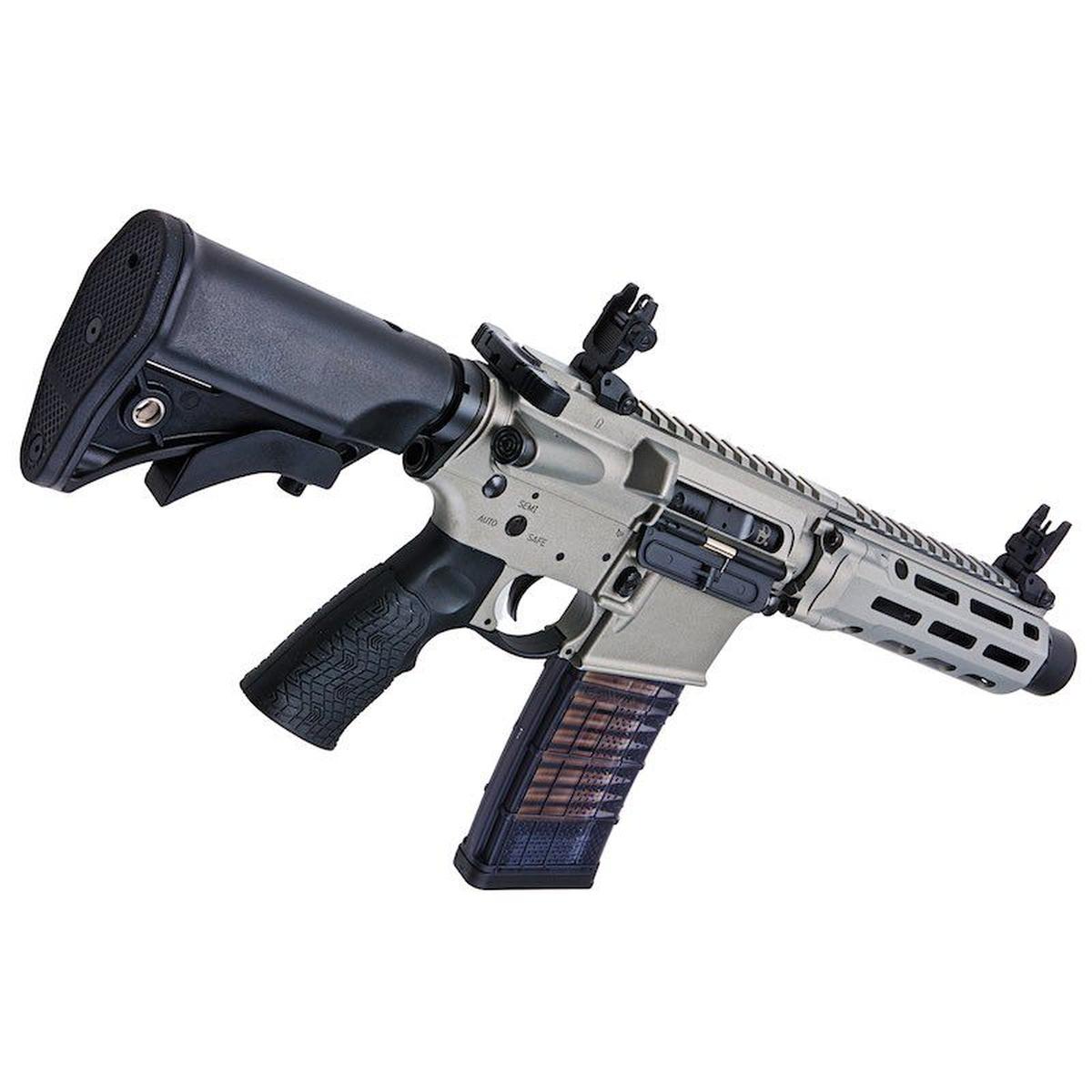 EMG ダニエル ディフェンス DDM4 PDW GBB ライフル (CYMA CGS システム) - シルバー-AIRSOFT GOGO エアガン・サバゲー用品通販