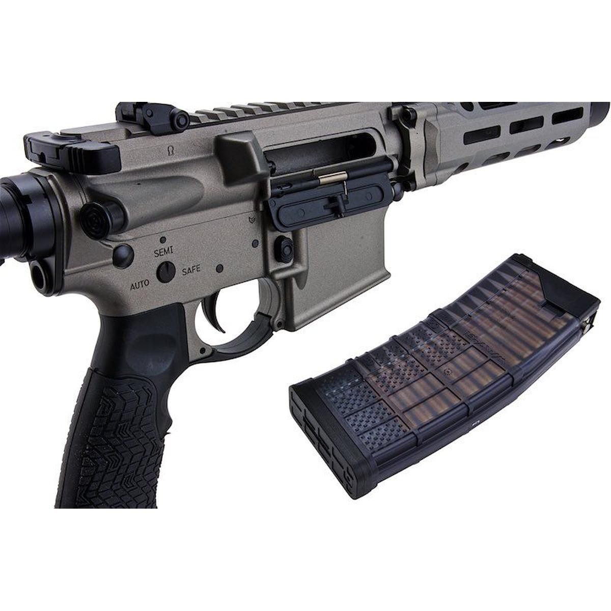 EMG ダニエル ディフェンス DDM4 PDW GBB ライフル (CYMA CGS システム) - シルバー-AIRSOFT GOGO エアガン・サバゲー用品通販