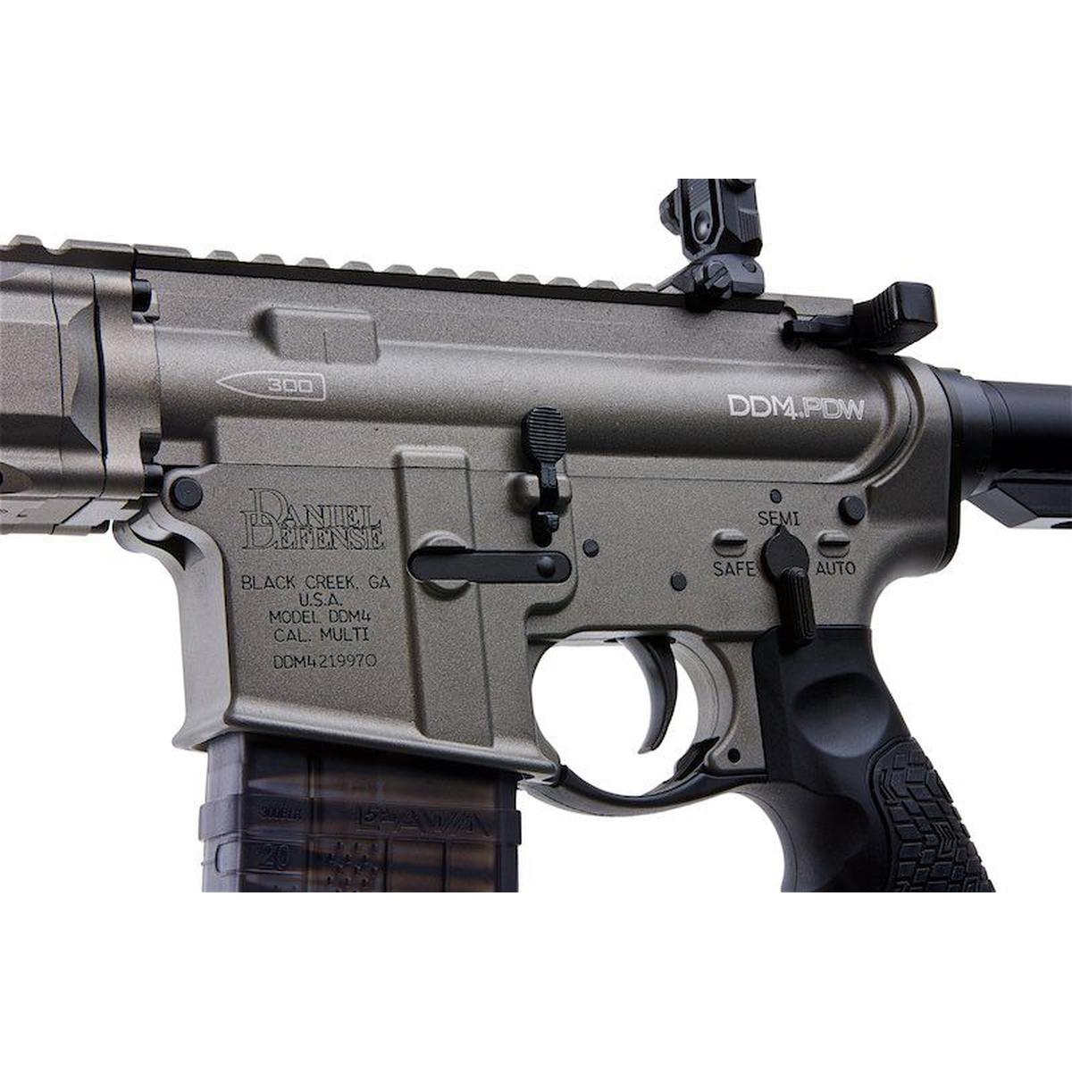 EMG ダニエル ディフェンス DDM4 PDW GBB ライフル (CYMA CGS システム) - シルバー-AIRSOFT GOGO エアガン・サバゲー用品通販
