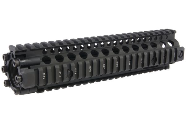 EMG ダニエルディフェンス 9.5インチ M4A1 RIS II エアソフトハンドガード (CNCアルミニウム / アルミ) - ブラック-AIRSOFT GOGO エアガン・サバゲー用品通販