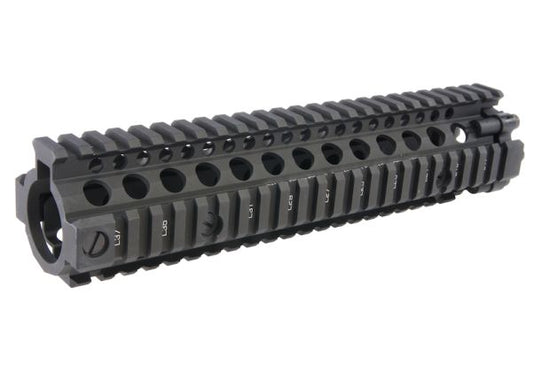 EMG ダニエルディフェンス 9.5インチ M4A1 RIS II エアソフトハンドガード (CNCアルミニウム / アルミ) - ブラック-AIRSOFT GOGO エアガン・サバゲー用品通販