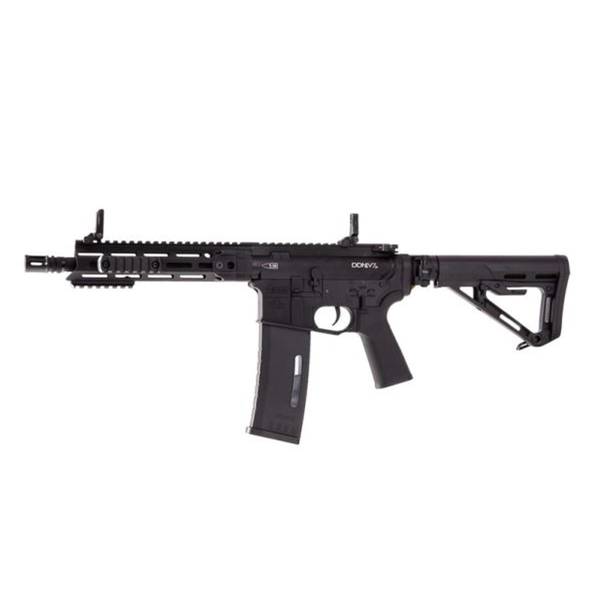 EMG DDM4 V7P AEG エアソフト ライフル (EDGE II ギアボックス、MICRO FET 使用) - ブラック (APS 製)-AIRSOFT GOGO エアガン・サバゲー用品通販