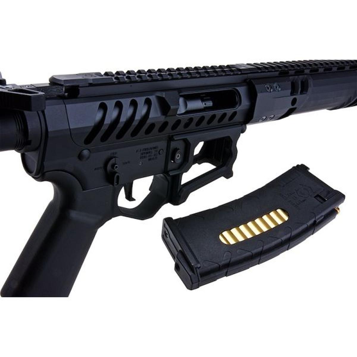 EMG F1 FIREARMS SBR C7M GBB エアソフト ライフル - ブラック (APS 製)-AIRSOFT GOGO エアガン・サバゲー用品通販