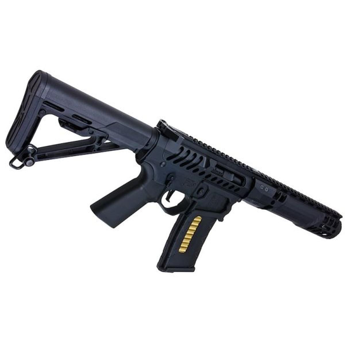 EMG F1 FIREARMS SBR C7M GBB エアソフト ライフル - ブラック (APS 製)-AIRSOFT GOGO エアガン・サバゲー用品通販