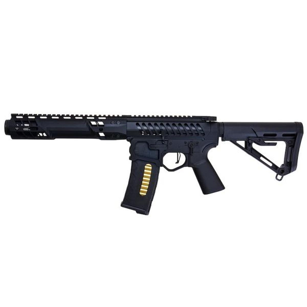 EMG F1 FIREARMS SBR C7M GBB エアソフト ライフル - ブラック (APS 製)-AIRSOFT GOGO エアガン・サバゲー用品通販