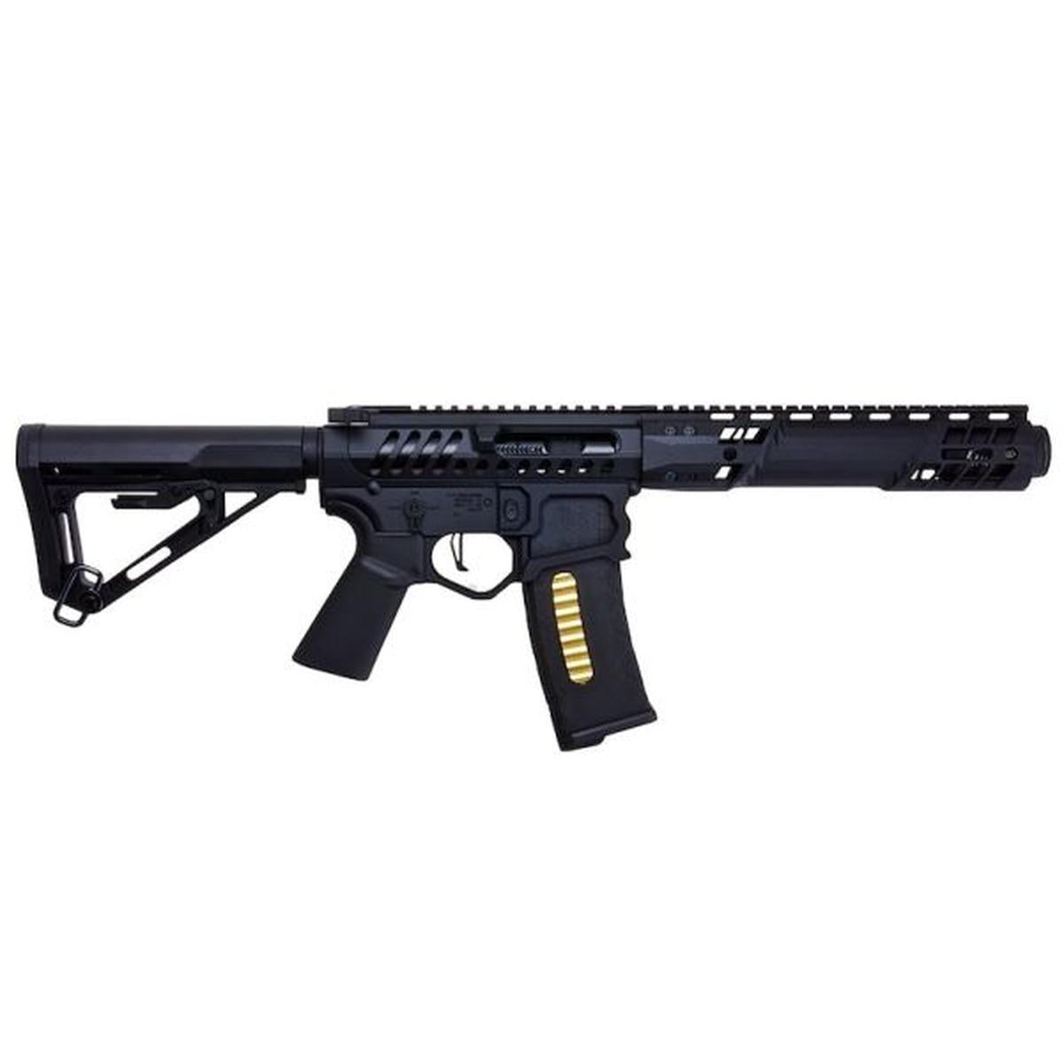 EMG F1 FIREARMS SBR C7M GBB エアソフト ライフル - ブラック (APS 製)-AIRSOFT GOGO エアガン・サバゲー用品通販