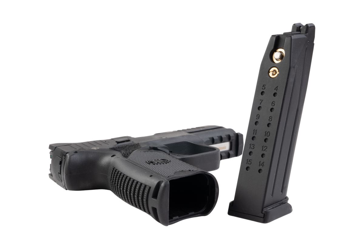 EMG FN Herstalライセンス取得済み FN 509 GBBエアソフトピストル - ブラック（Double Eagle製）-AIRSOFT GOGO エアガン・サバゲー用品通販