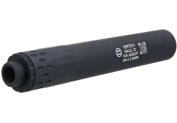 EMG Gemtech GM-9 ダミーサプレッサー（Socom Gearライセンス取得、Dytac製、14mm逆スクリュー、ブラック）-AIRSOFT GOGO エアガン・サバゲー用品通販