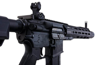 EMG GRIDLOK 11インチ ライトレイル エアソフト M4 AEGライフル（ブラック、Strike Industriesライセンス商品、King Arms製）-AIRSOFT GOGO エアガン・サバゲー用品通販