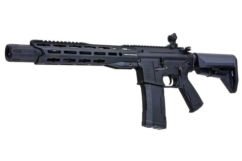 EMG GRIDLOK 11インチ ライトレイル エアソフト M4 AEGライフル（ブラック、Strike Industriesライセンス商品、King Arms製）-AIRSOFT GOGO エアガン・サバゲー用品通販