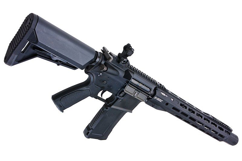EMG GRIDLOK 15インチ ライトレイル エアソフト M4 AEGライフル（ブラック、Strike Industriesライセンス商品、King Arms製）-AIRSOFT GOGO エアガン・サバゲー用品通販