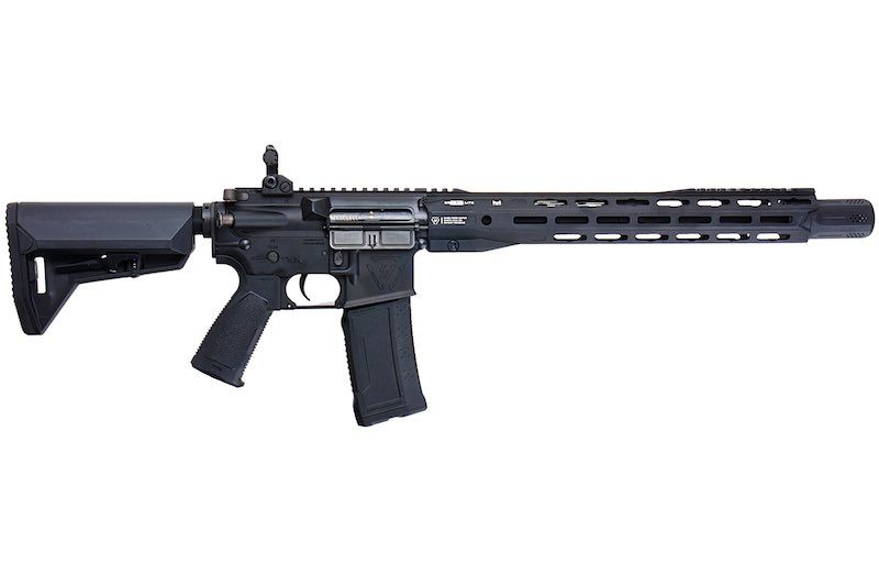 EMG GRIDLOK 15インチ ライトレイル エアソフト M4 AEGライフル（ブラック、Strike Industriesライセンス商品、King Arms製）-AIRSOFT GOGO エアガン・サバゲー用品通販