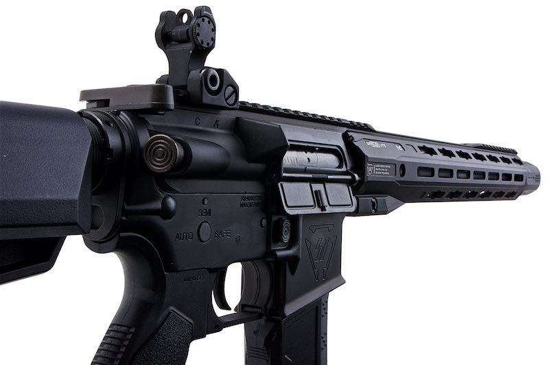 EMG GRIDLOK 15インチ ライトレイル エアソフト M4 AEGライフル（ブラック、Strike Industriesライセンス商品、King Arms製）-AIRSOFT GOGO エアガン・サバゲー用品通販