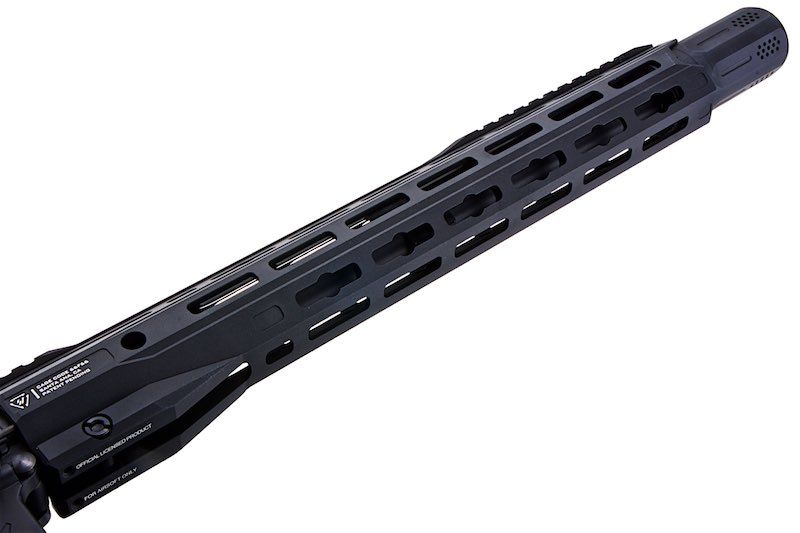EMG GRIDLOK 15インチ ライトレイル エアソフト M4 AEGライフル（ブラック、Strike Industriesライセンス商品、King Arms製）-AIRSOFT GOGO エアガン・サバゲー用品通販