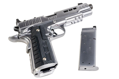 EMG キンバー 1911 ラピード アイス GBB エアソフトピストル - 銀(ぎん) (RMR Ver.、スタンダード) (AW Custom製)-AIRSOFT GOGO エアガン・サバゲー用品通販