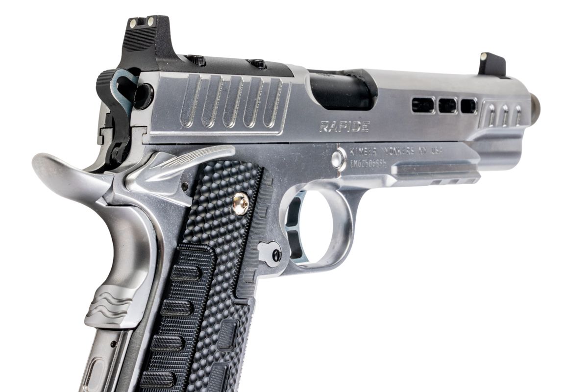 EMG キンバー 1911 ラピード アイス GBB エアソフトピストル - 銀(ぎん) (RMR Ver.、スタンダード) (AW Custom製)-AIRSOFT GOGO エアガン・サバゲー用品通販