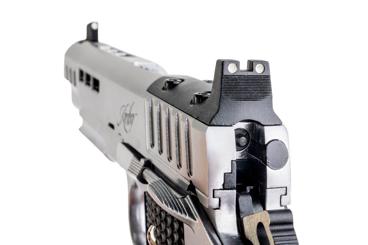 EMG キンバー 1911 ラピード アイス GBB エアソフトピストル - 銀(ぎん) (RMR Ver.、スタンダード) (AW Custom製)-AIRSOFT GOGO エアガン・サバゲー用品通販