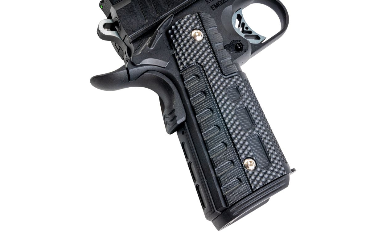 EMG キンバー 1911 ラピード ダスク GBB エアソフトピストル - ブラック (スタンダード) (AW Custom製)-AIRSOFT GOGO エアガン・サバゲー用品通販