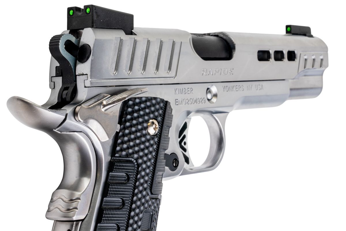 EMG キンバー 1911 ラピード フロスト GBB エアソフトピストル - 銀(ぎん) (スタンダード) (AW Custom製)-AIRSOFT GOGO エアガン・サバゲー用品通販