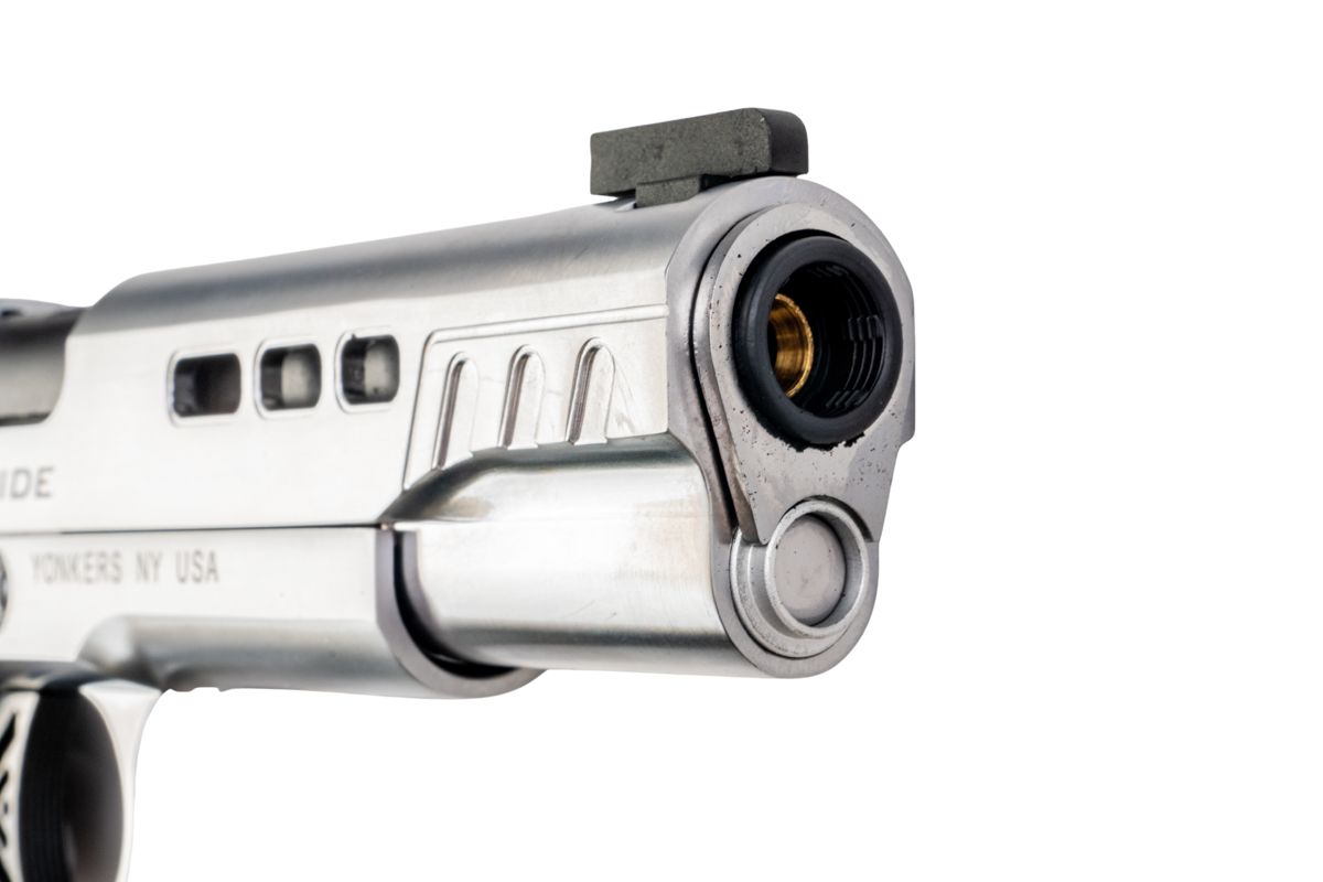 EMG キンバー 1911 ラピード フロスト GBB エアソフトピストル - 銀(ぎん) (スタンダード) (AW Custom製)-AIRSOFT GOGO エアガン・サバゲー用品通販