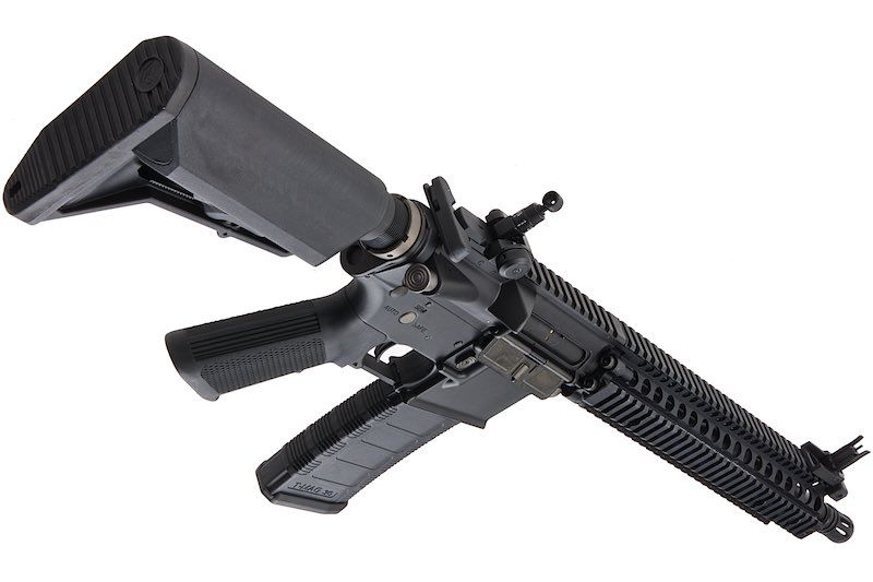 EMG コルト ダニエルディフェンス 12.25インチ M4A1 SOPMOD ブロック2 エアソフト M4 AEG ライフル - BK (KING ARMS製)-AIRSOFT GOGO エアガン・サバゲー用品通販