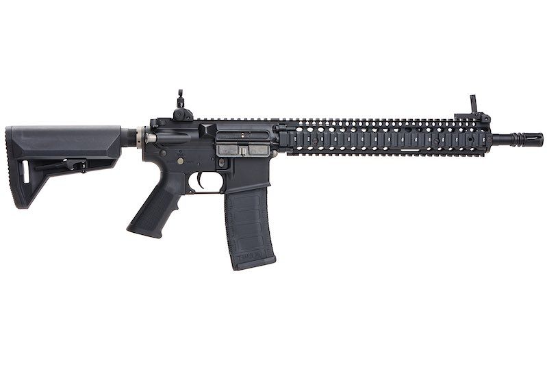 EMG コルト ダニエルディフェンス 12.25インチ M4A1 SOPMOD ブロック2 エアソフト M4 AEG ライフル - BK (KING ARMS製)-AIRSOFT GOGO エアガン・サバゲー用品通販