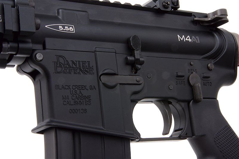 EMG コルト ダニエルディフェンス 12.5インチ M4A1 SOPMOD ブロック2 エアソフト M4 GBB ライフル - BK (KING ARMS製)-AIRSOFT GOGO エアガン・サバゲー用品通販