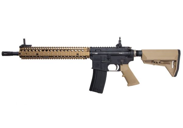 EMG コルト ダニエルディフェンス 12.5インチ M4A1 SOPMOD ブロック2 エアソフト M4 GBB ライフル - BK/DE (KING ARMS製)-AIRSOFT GOGO エアガン・サバゲー用品通販