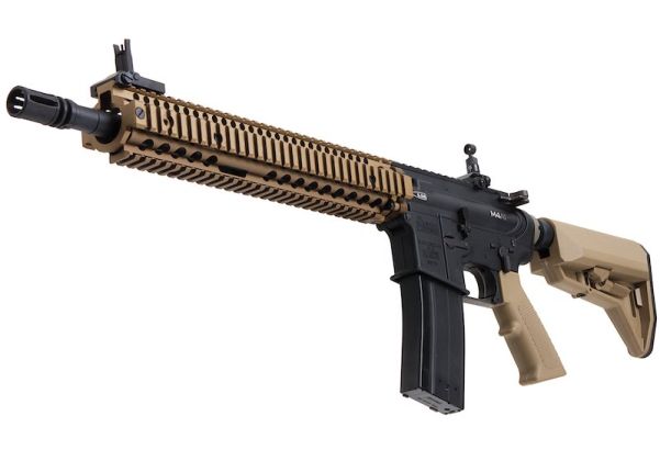 EMG コルト ダニエルディフェンス 12.5インチ M4A1 SOPMOD ブロック2 エアソフト M4 GBB ライフル - BK/DE (KING ARMS製)-AIRSOFT GOGO エアガン・サバゲー用品通販