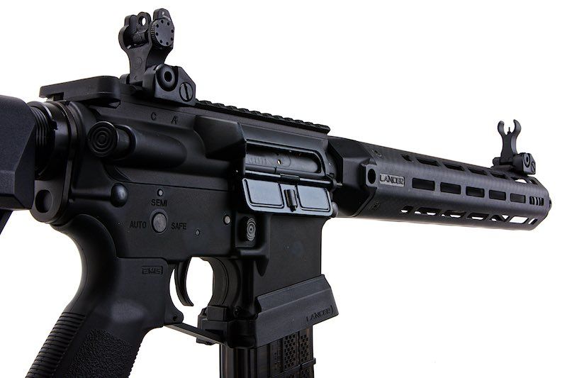EMG Lancer Systemsライセンス取得済みL15 Defense AEGエアソフトライフル（カーボンファイバーハンドガード/12インチ）by King Arms-AIRSOFT GOGO エアガン・サバゲー用品通販