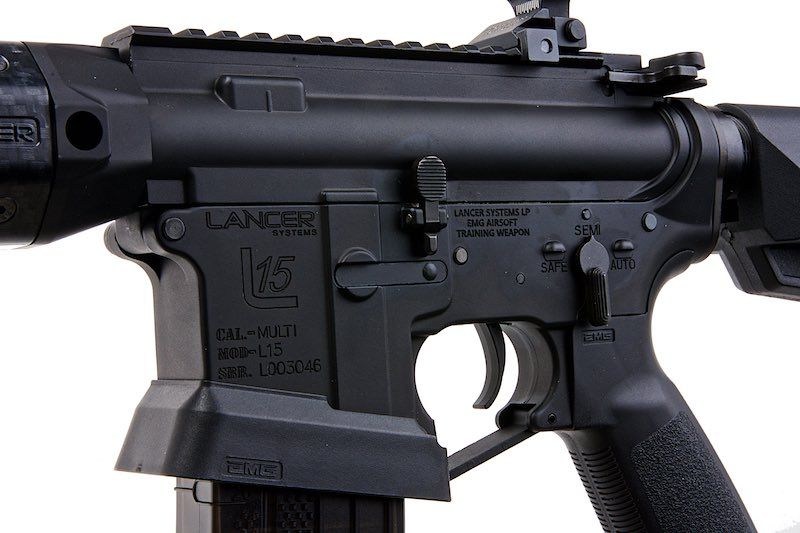 EMG Lancer Systemsライセンス取得済みL15 Defense AEGエアソフトライフル（カーボンファイバーハンドガード/8インチ）by King Arms-AIRSOFT GOGO エアガン・サバゲー用品通販