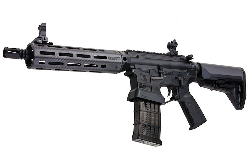 EMG Lancer Systemsライセンス取得済みL15 Defense AEGエアソフトライフル（カーボンファイバーハンドガード/8インチ）by King Arms-AIRSOFT GOGO エアガン・サバゲー用品通販