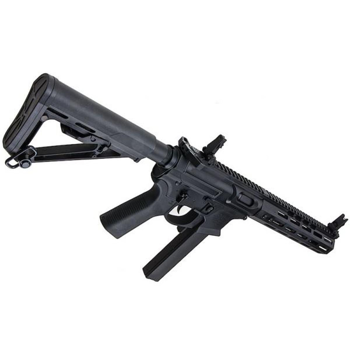 EMG NOVESKE 9 (9MM PCC) エアソフト AEG ライフル - ブラック (APS 製)-AIRSOFT GOGO エアガン・サバゲー用品通販