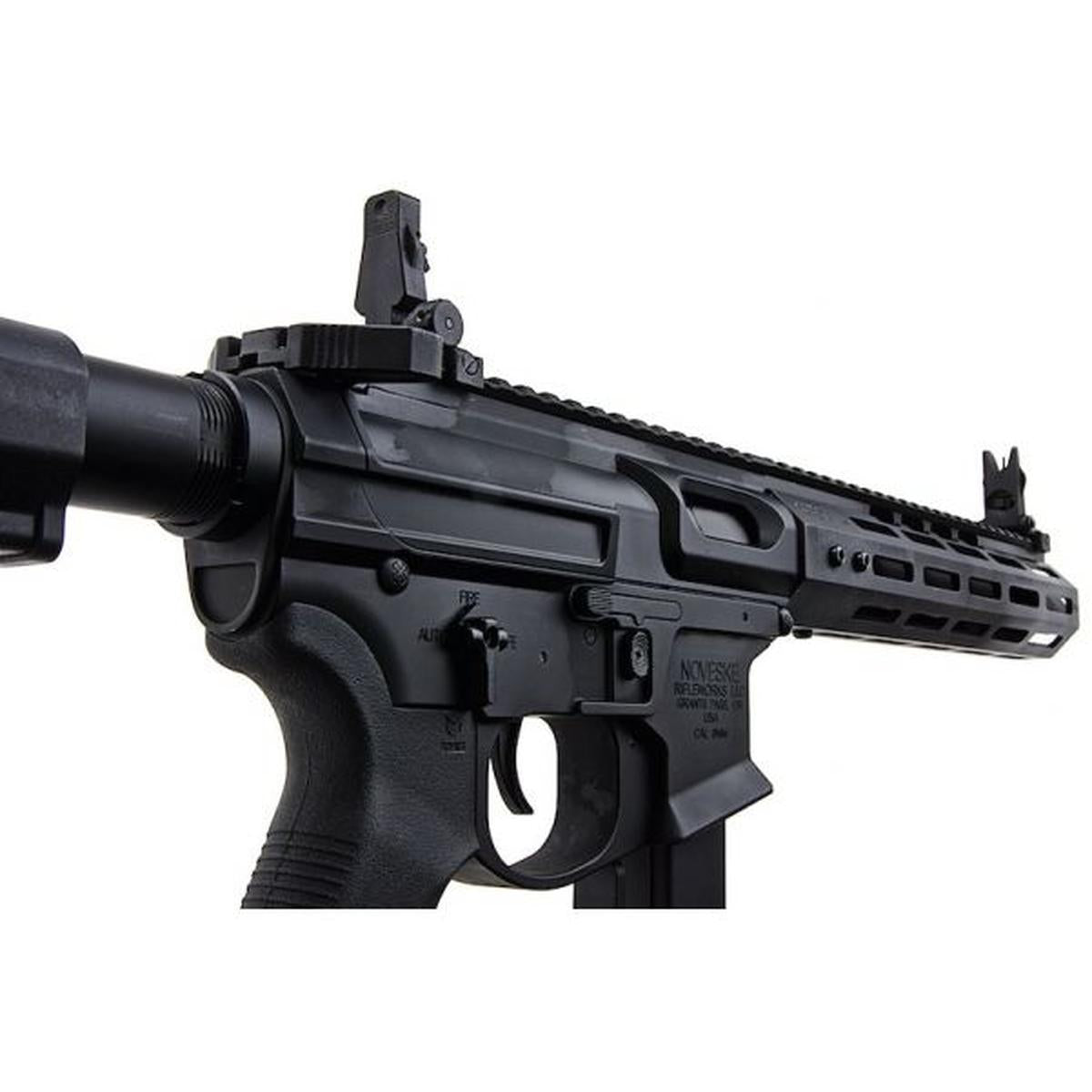 EMG NOVESKE 9 (9MM PCC) エアソフト AEG ライフル - ブラック (APS 製)-AIRSOFT GOGO エアガン・サバゲー用品通販