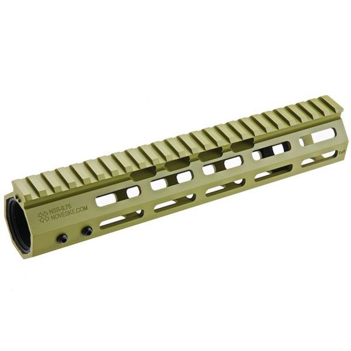 EMG NOVESKE NSR 9.75 インチ M-LOK ハンドガード - グリーン (APS 製)-AIRSOFT GOGO エアガン・サバゲー用品通販