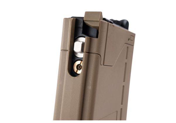EMG ランサーシステム L5AWM V2 35rds ガスマグ マルイ MWS GBBR by Angry Gun (5.56 タイプ、Opqaue FDE)-AIRSOFT GOGO エアガン・サバゲー用品通販
