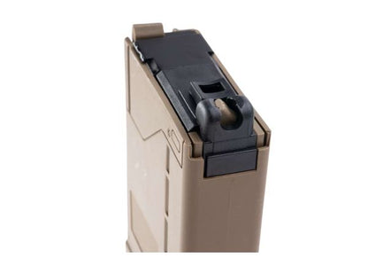 EMG ランサーシステム L5AWM V2 35rds ガスマグ マルイ MWS GBBR by Angry Gun (5.56 タイプ、Opqaue FDE)-AIRSOFT GOGO エアガン・サバゲー用品通販