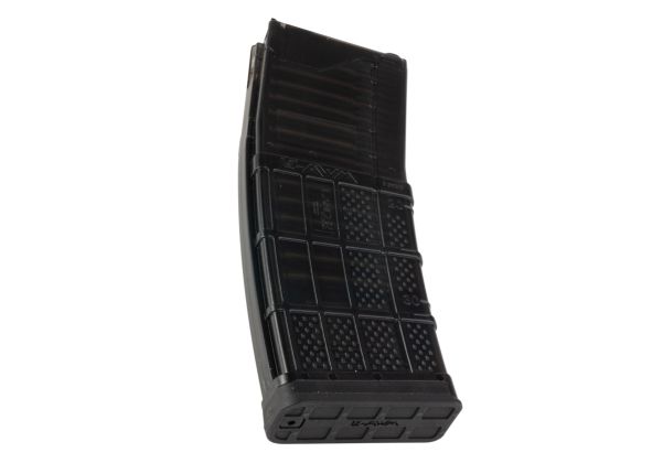 EMG ランサー システムズ L5AWM V2 35 発ガスマガジン マルイ MWS GBBR 用 ANGRY GUN 製 (5.56 タイプ、半透明スモーク)-AIRSOFT GOGO エアガン・サバゲー用品通販