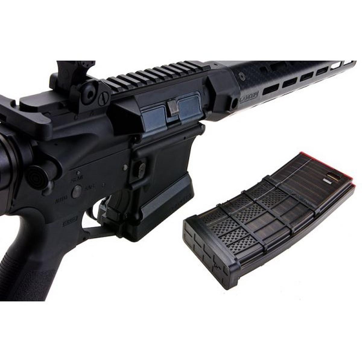 EMG ランサー システムズ ライセンス L15 ディフェンス AEG エアソフト ライフル (ブラック ハンドガード /12 インチ) KING ARMS 製-AIRSOFT GOGO エアガン・サバゲー用品通販