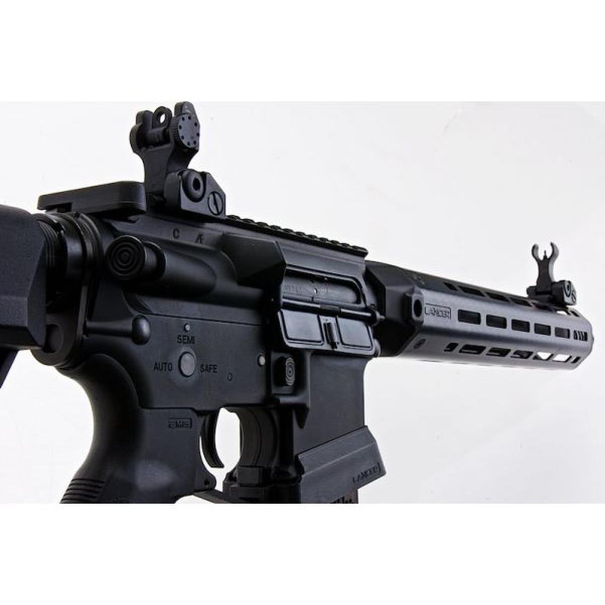 EMG ランサー システムズ ライセンス L15 ディフェンス AEG エアソフト ライフル (フェイク カーボン ハンドガード /12 インチ) KING ARMS 製-AIRSOFT GOGO エアガン・サバゲー用品通販